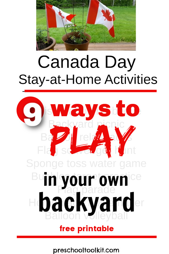 Stay at home activities for Canada Day
