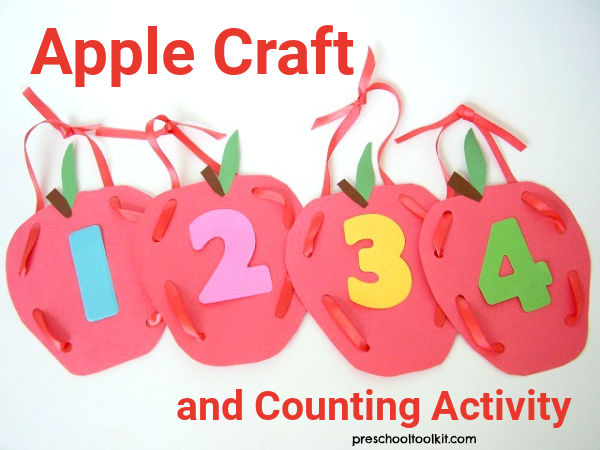 Preschool back to school apple craft