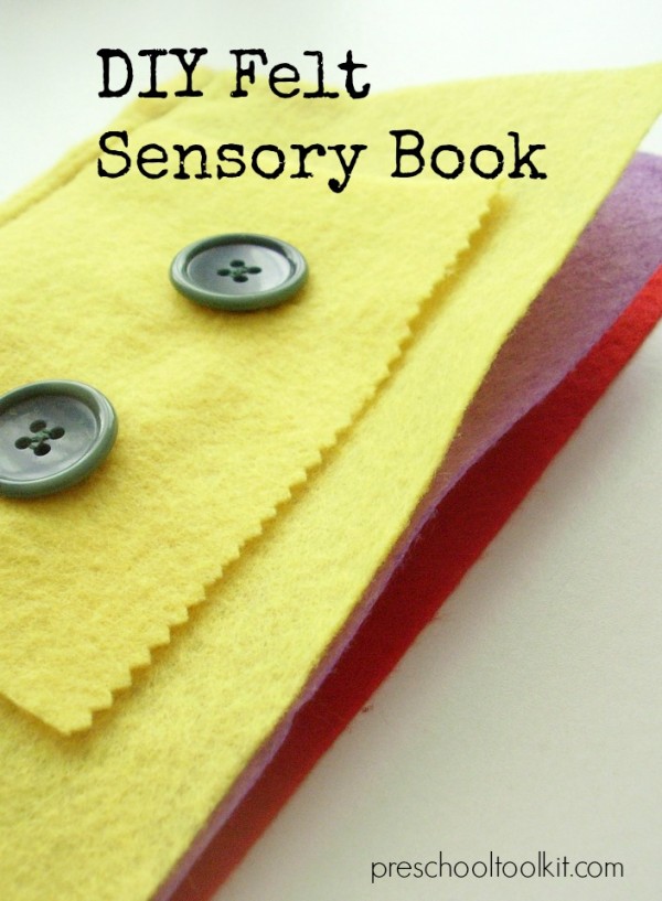Felt book diy for sensory play