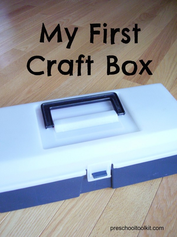 Kids own craft box for creative activities