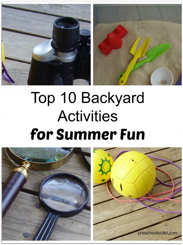 Backyard activities for yards without a playground