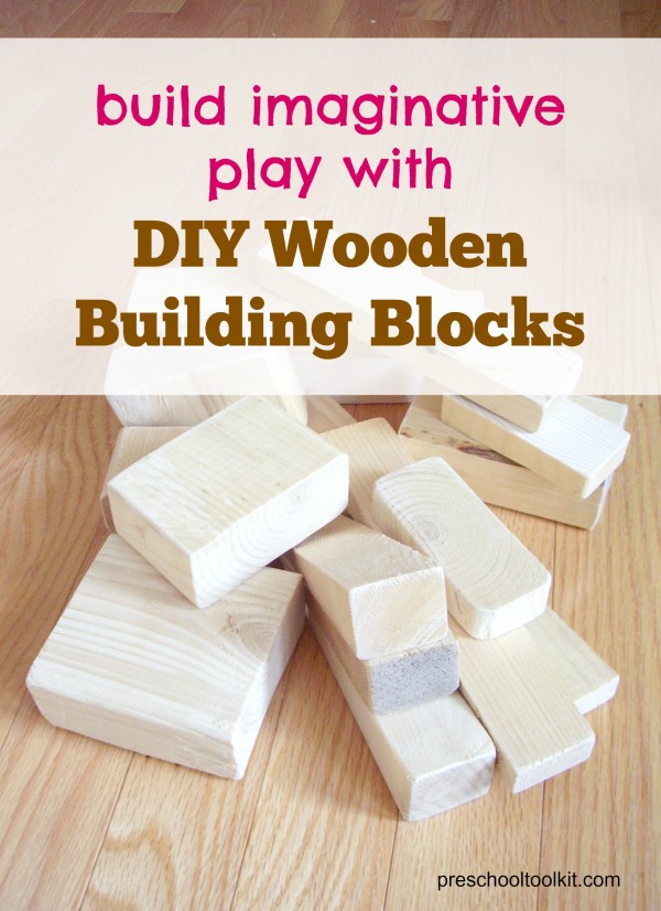 Homemade building blocks for kids activities