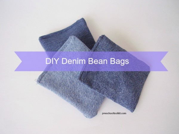 Denim diy bean bags