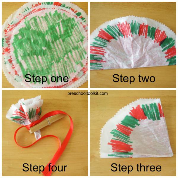 Decorate the Christmas tree with homemade paper ornaments