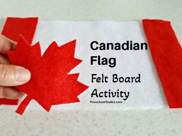 Canadian flag kids learning activity