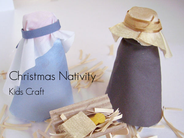 Nativity Christmas craft for preschoolers