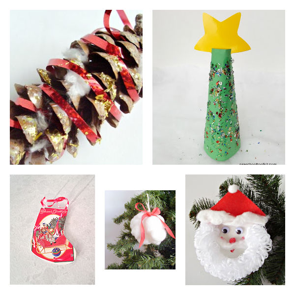 Simple Shape Christmas Tree Craft for Kids - From ABCs to ACTs