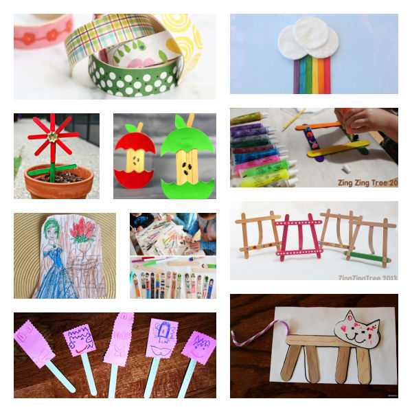 Preschool activities with craft sticks