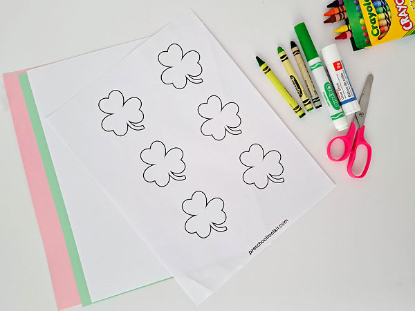 St. Patricks Day preschool art activity