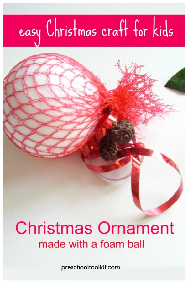 Christmas craft with recyclables