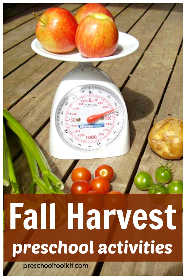 Fall harvest theme for preschool and kindergarten