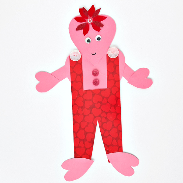 Fun and easy paper craft for Valentine's Day