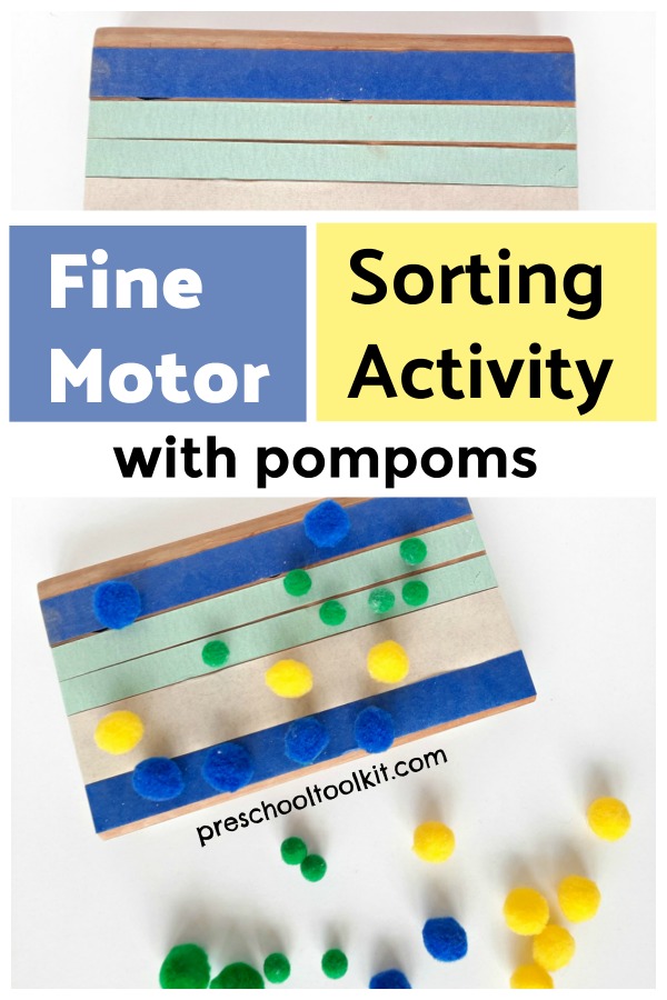 Fine Motor Activity: Painting with Pom Poms