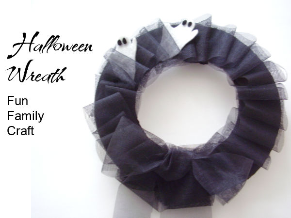 easy wreath Halloween craft