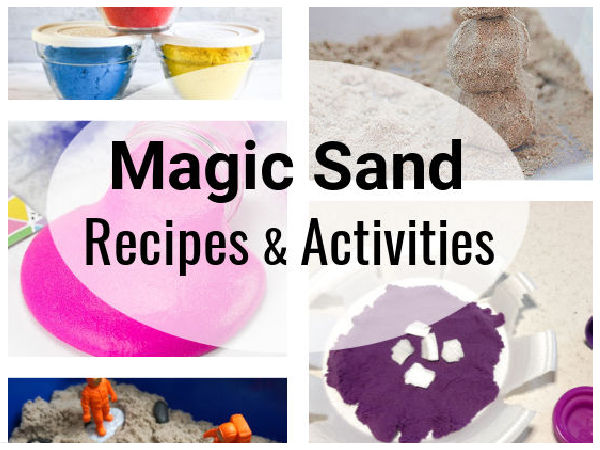 Easy recipes for magic sand and sand slime