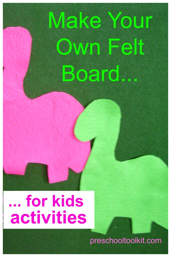 Make your own flannel board for kids activities