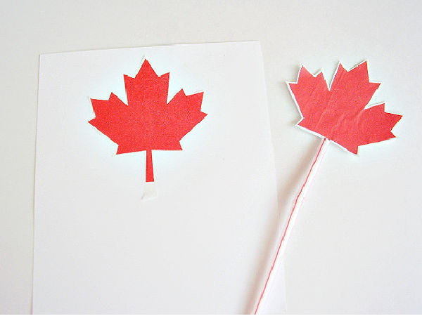 Maple leaf paper craft