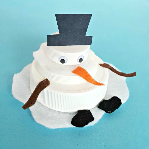 Melting snowman winter craft for kids