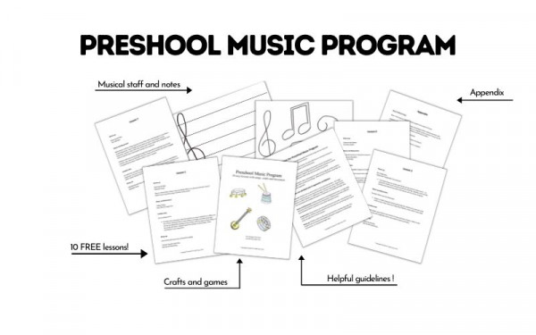 Preschool music program free printable
