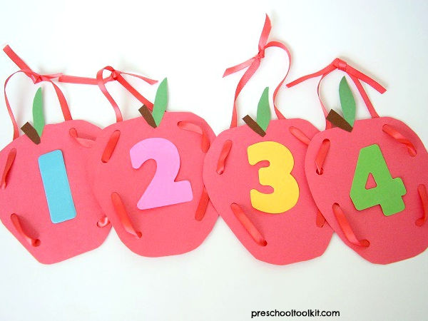 Back to school apple craft for preschool