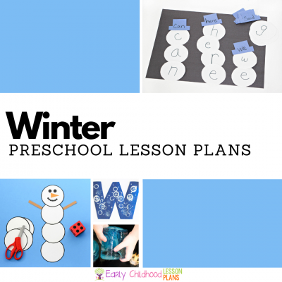 winter activities lesson plans for preschool and kindergarten