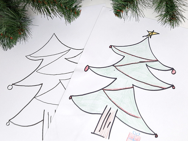 preschool holiday coloring pages