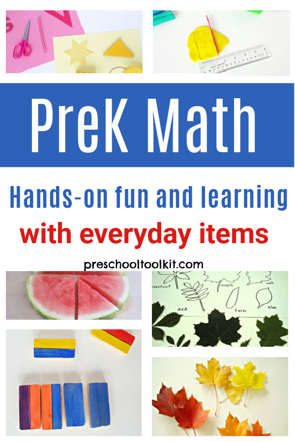 Fun and easy math play for preschool and kindergarten
