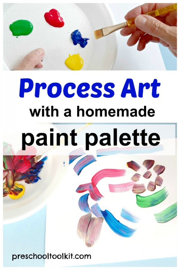 Process art kids painting activity
