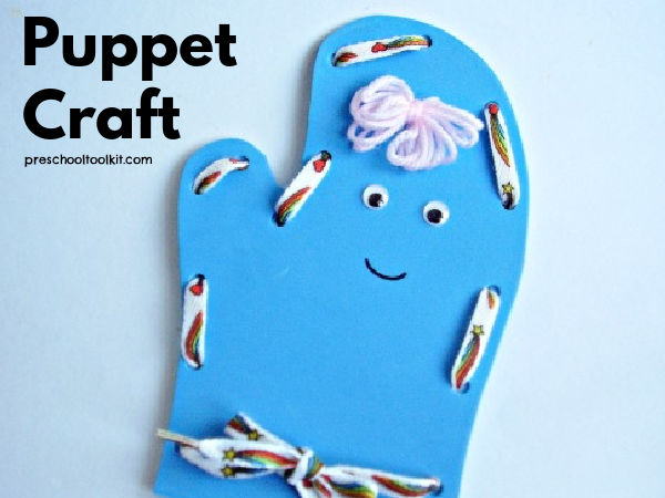 Homemade puppet for kids play