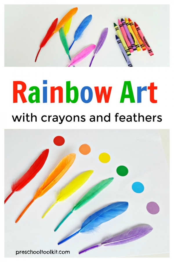 Feather Rainbow Color Sorting Activity For Preschoolers Preschool Toolkit