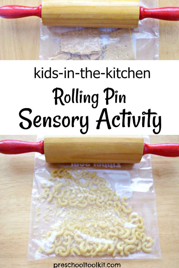 Kids sensory play in the kitchen