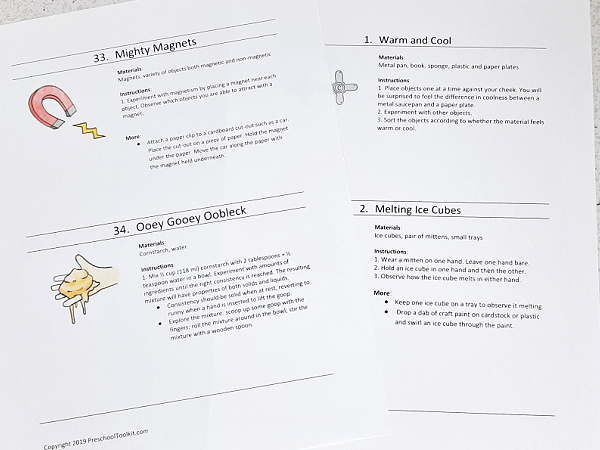 Science for kids printable online resource