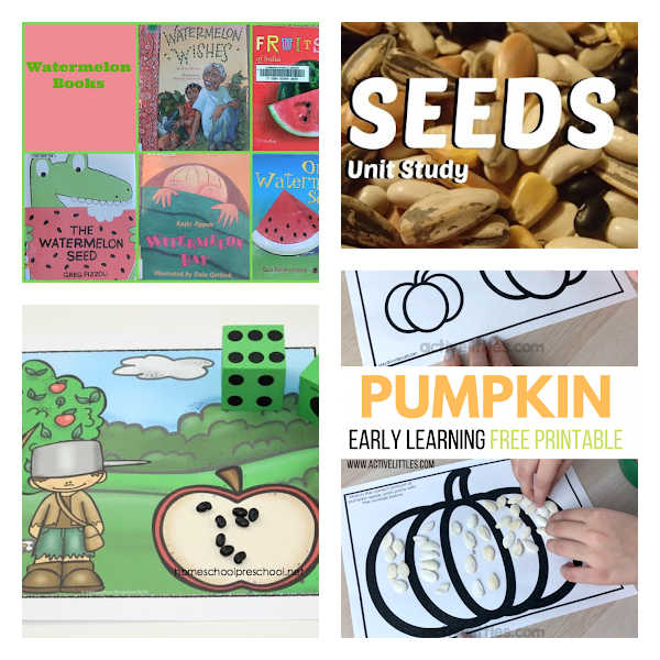 Kids seeds printables for early learning