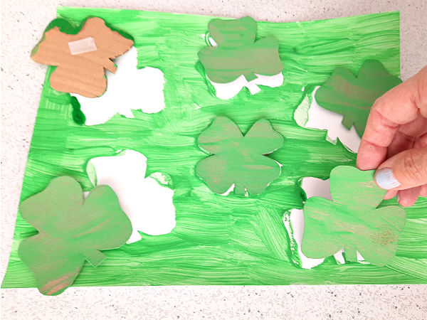 St. Patrick's painting activity for kids