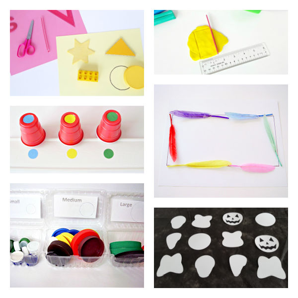Teach colors and shapes with hands-on preschool activities