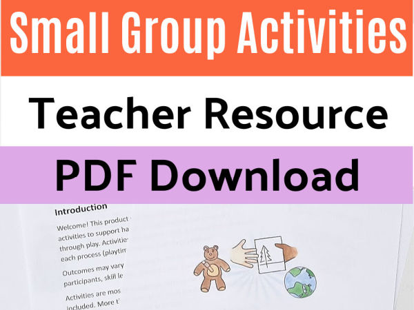 Small group activities for preschool and kindergarten