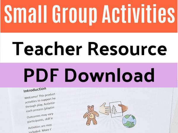 Small Group Activities Digital Resource Preschool Toolkit