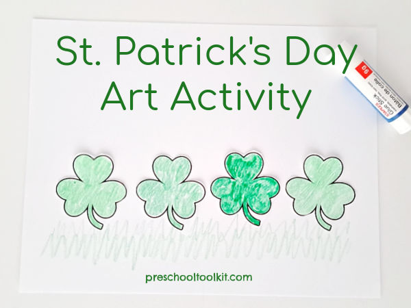 Shamrocks preschool printable