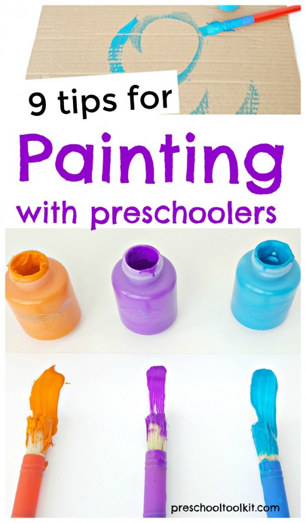 Tips for providing painting activities to preschoolers 