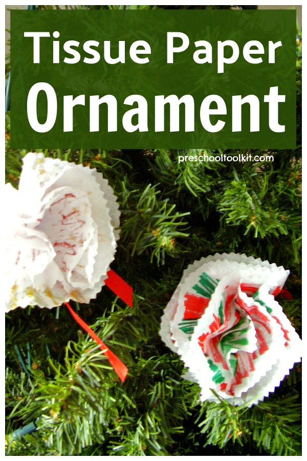 Tissue Paper Ornament Preschool Craft » Preschool Toolkit