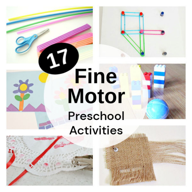 17 fine motor preschool activities