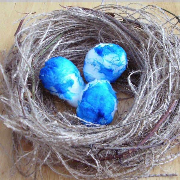 Bird nest spring craft for kids