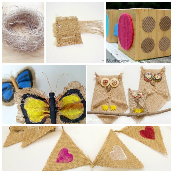 Burlap crafts for kids