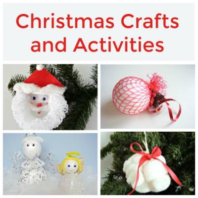 Christmas Garland Easy Preschool Craft » Preschool Toolkit