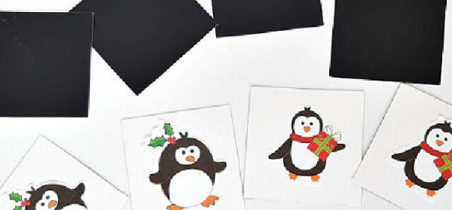 Easy to make penguin memory card game for preschool and kindergarten