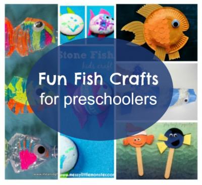 Roundup of fish crafts for preschoolers from kid bloggers.