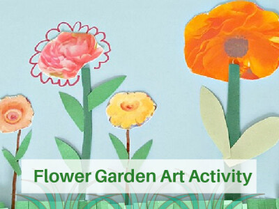 preschool flower garden craft