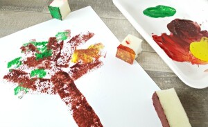 easy to make foam paint stamps