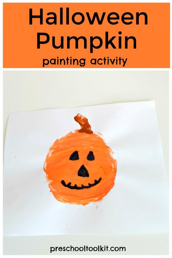 Halloween pumpkin art activity