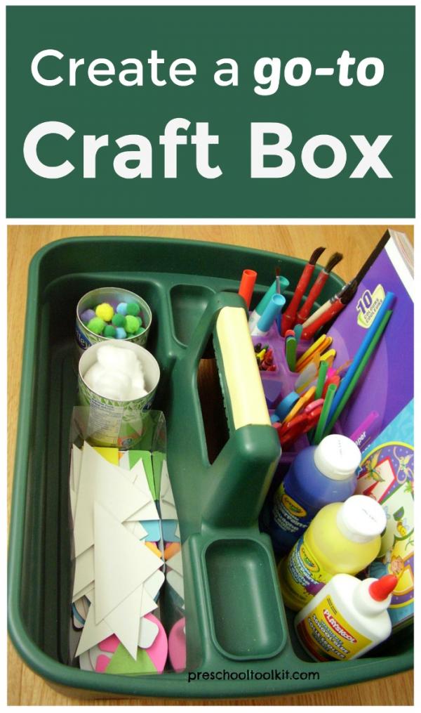 How to create a go to craft box for crafting with kids